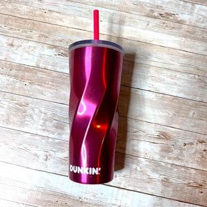 💚Dunkin Donuts pink swirl tumbler